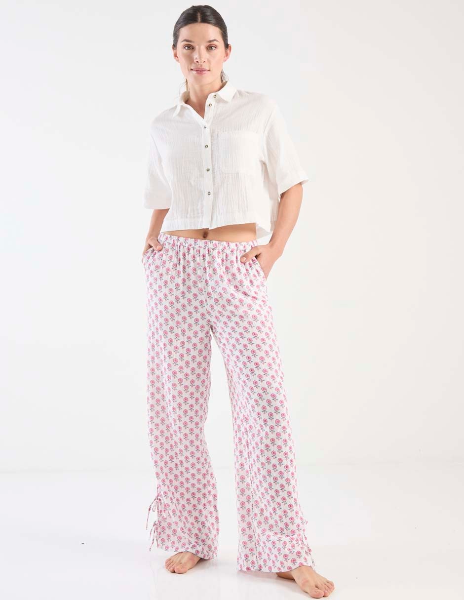 Pantalón pijama de algodón para mujer 3