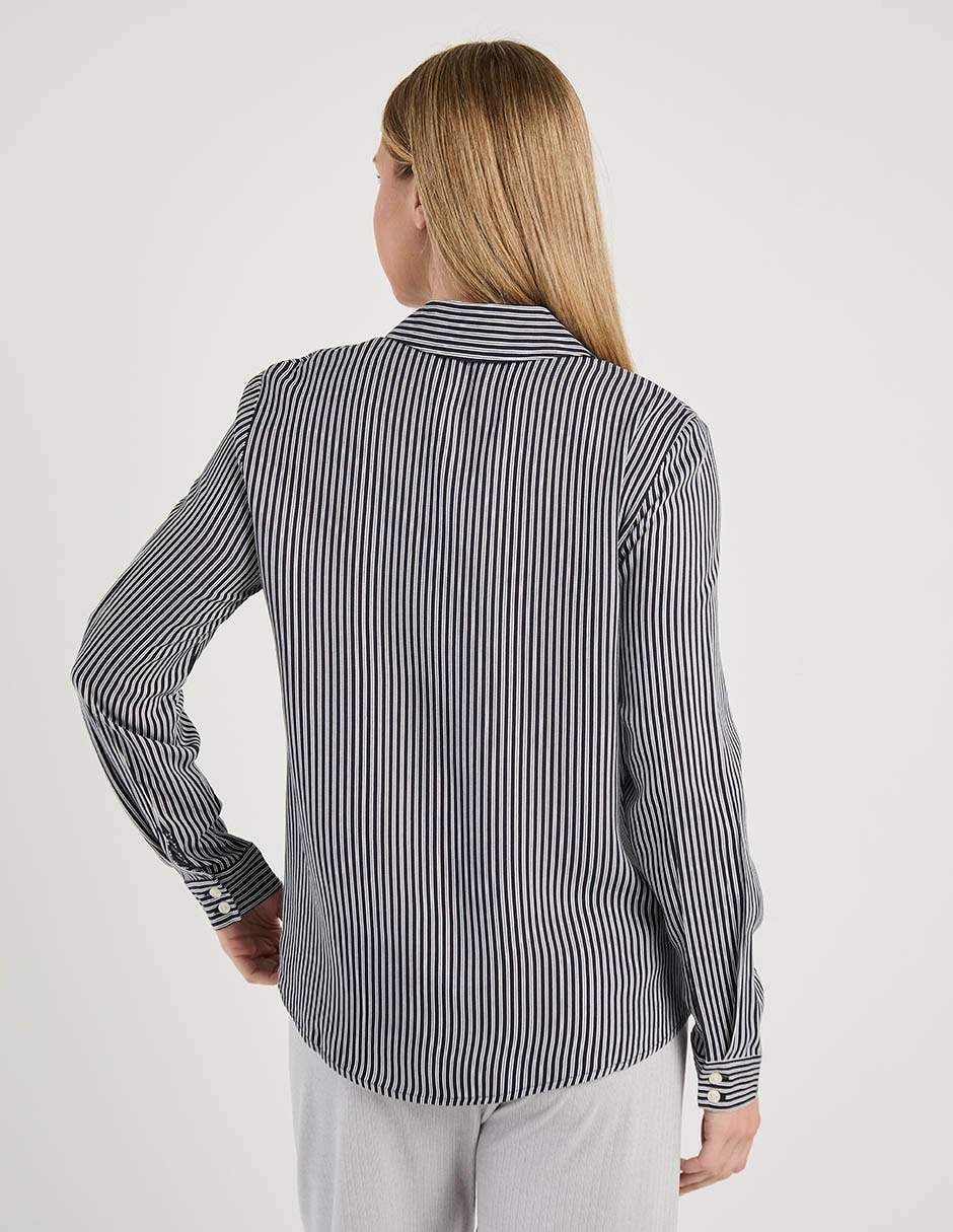 Playera pijama estampado a rayas para mujer 6