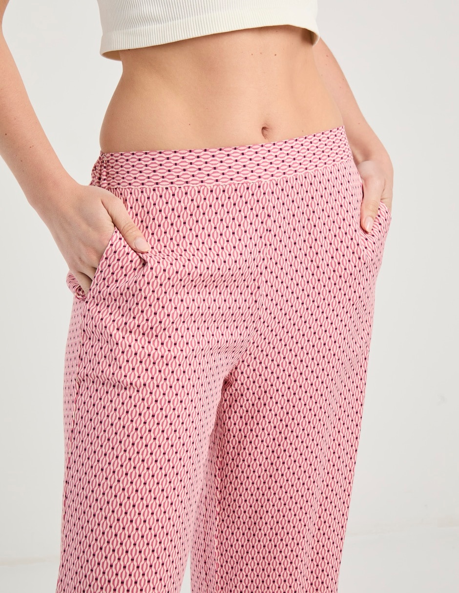 Pantalón pijama de algodón para mujer 4