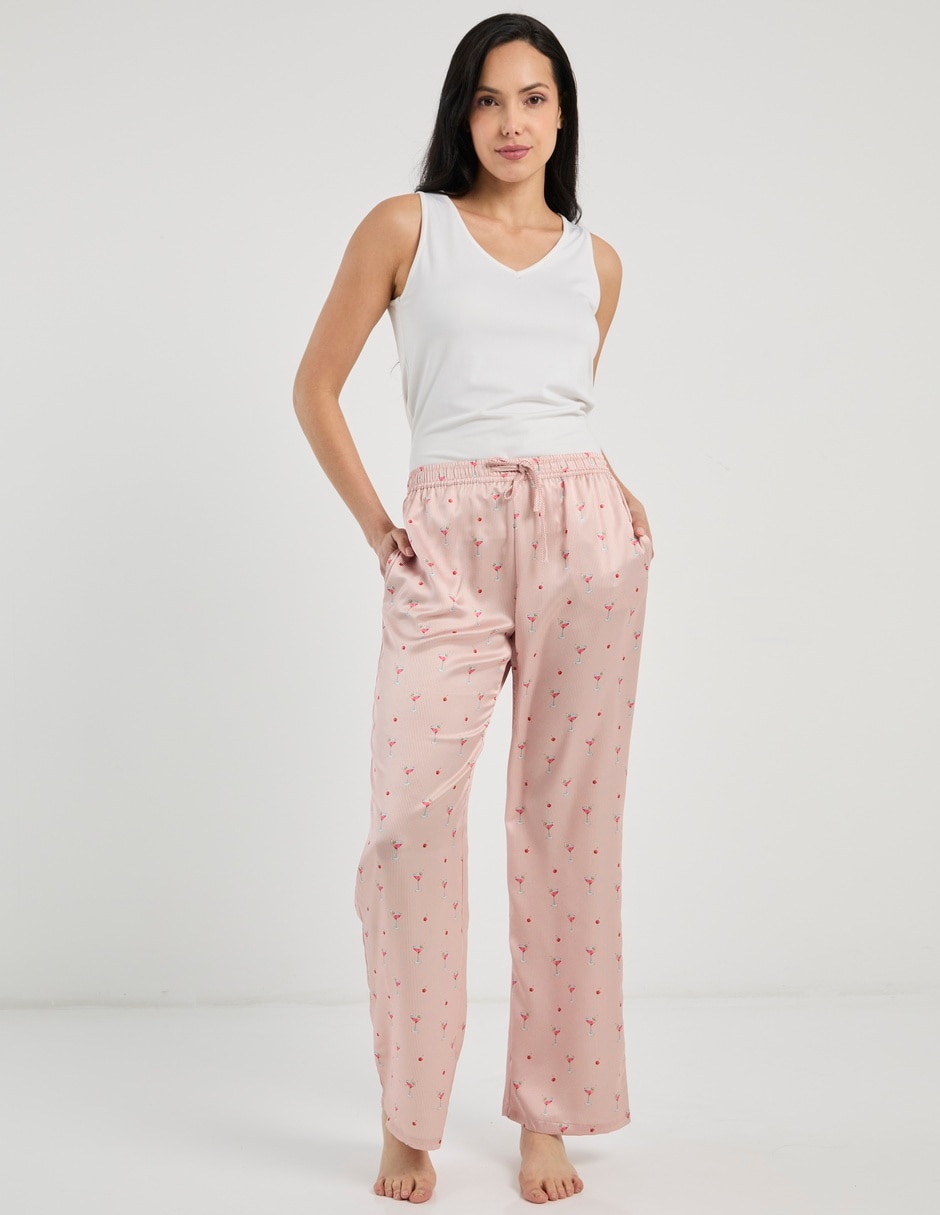Pantalón pijama de algodón para mujer 2