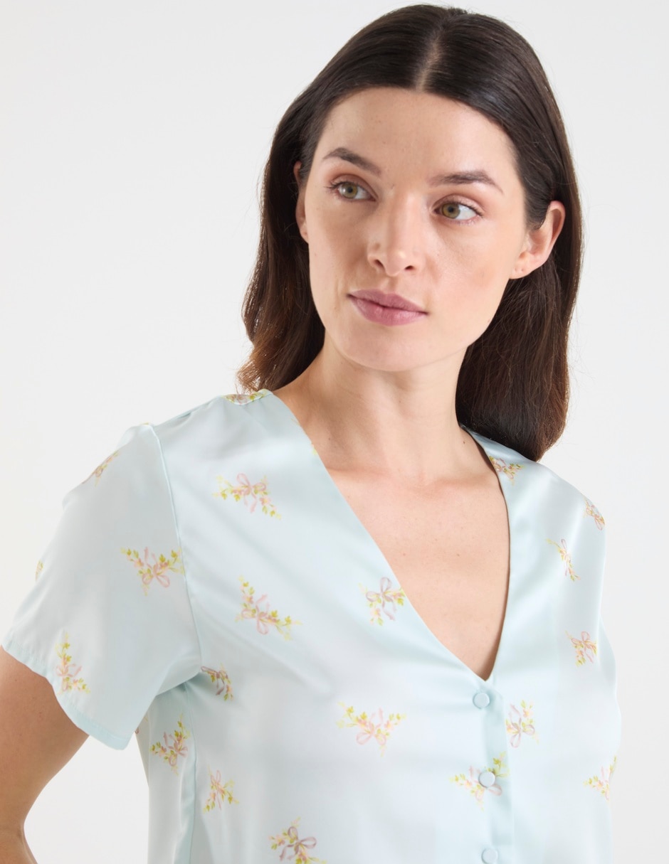 Playera pijama diferentes diseños para mujer 4