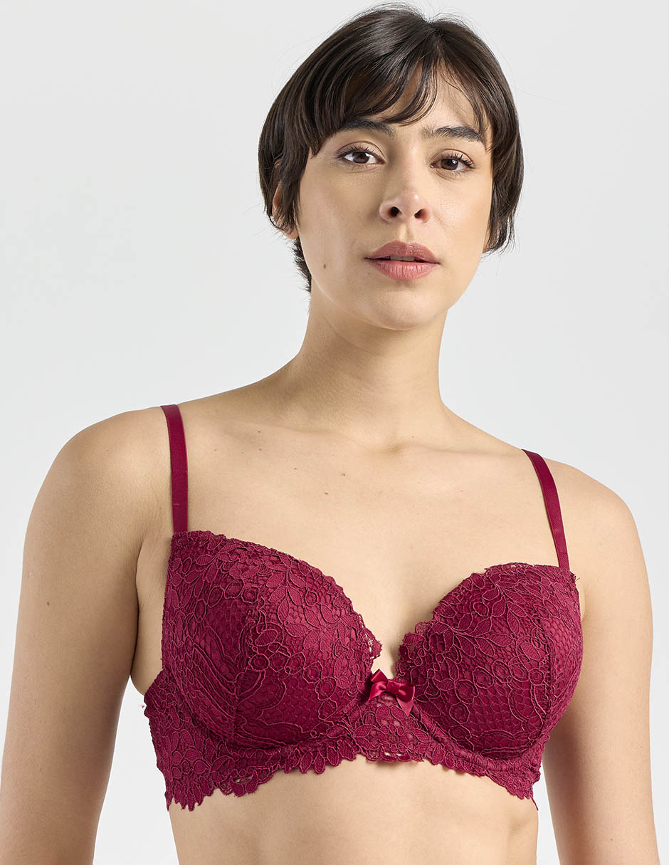 Brassiere demi copa preformada para mujer Brassiere demi copa preformada para mujer