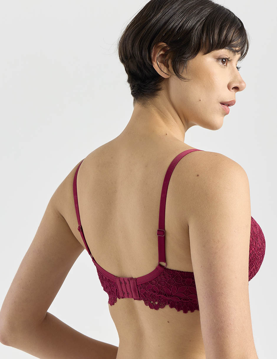 Brassiere demi copa preformada para mujer 3