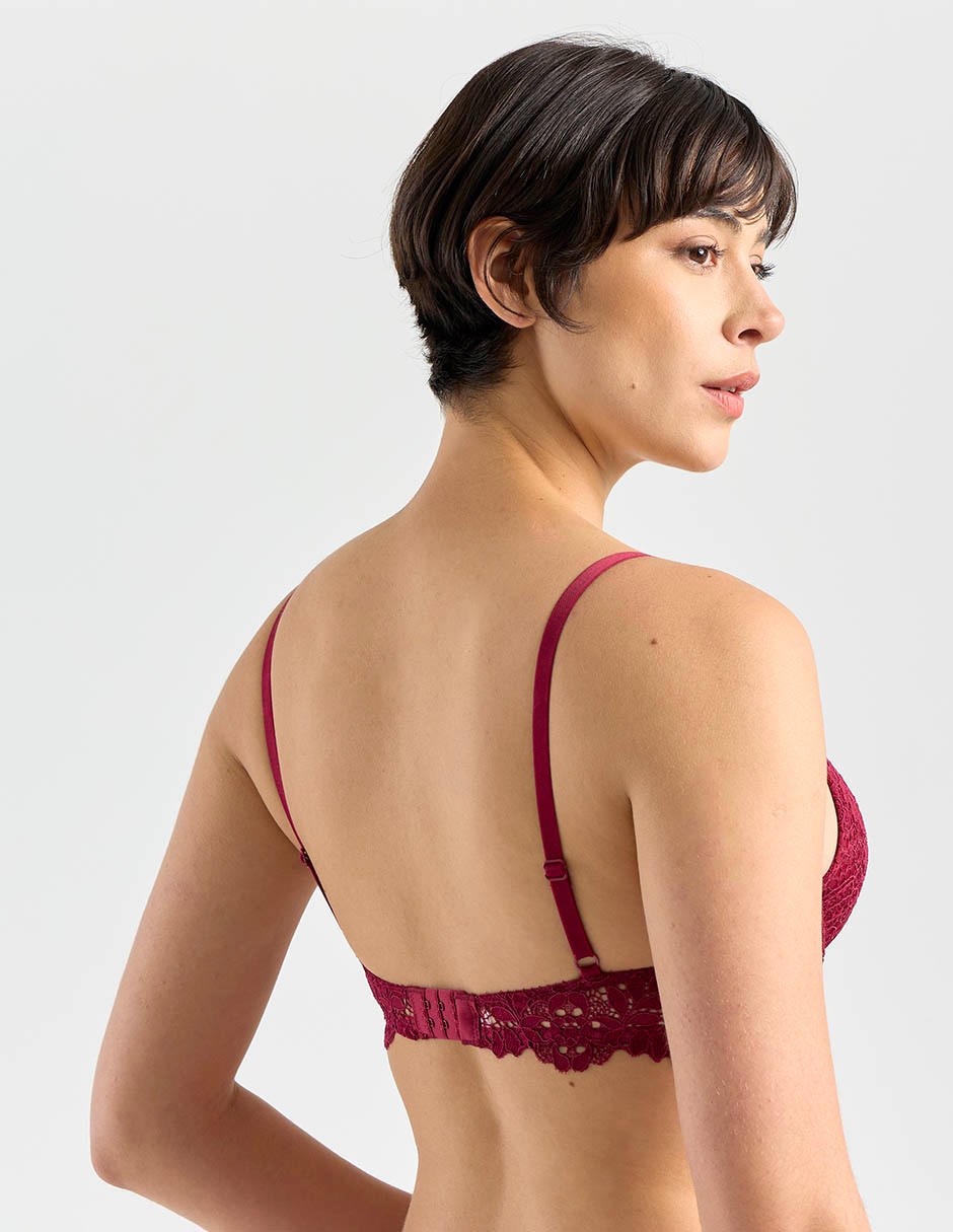Brassiere demi con copa push up para mujer 3