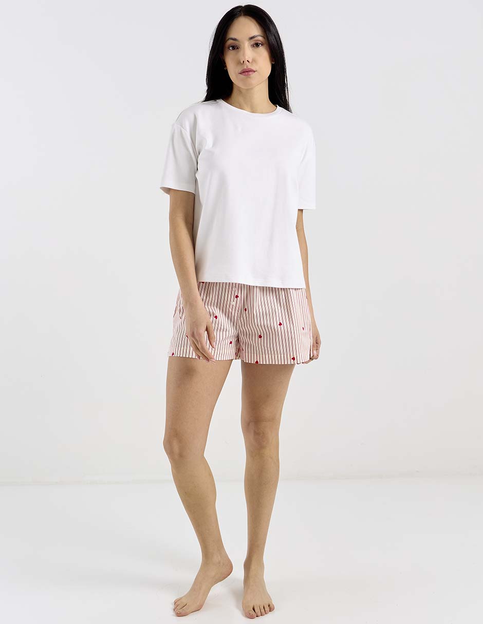 Short pijama de algodón para mujer 3