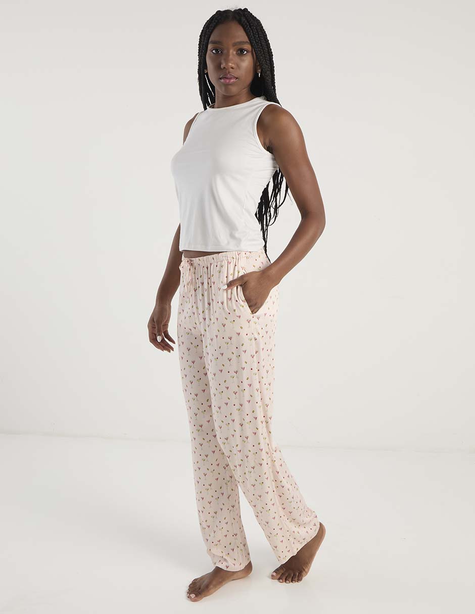 Pantalón pijama de algodón para mujer 3