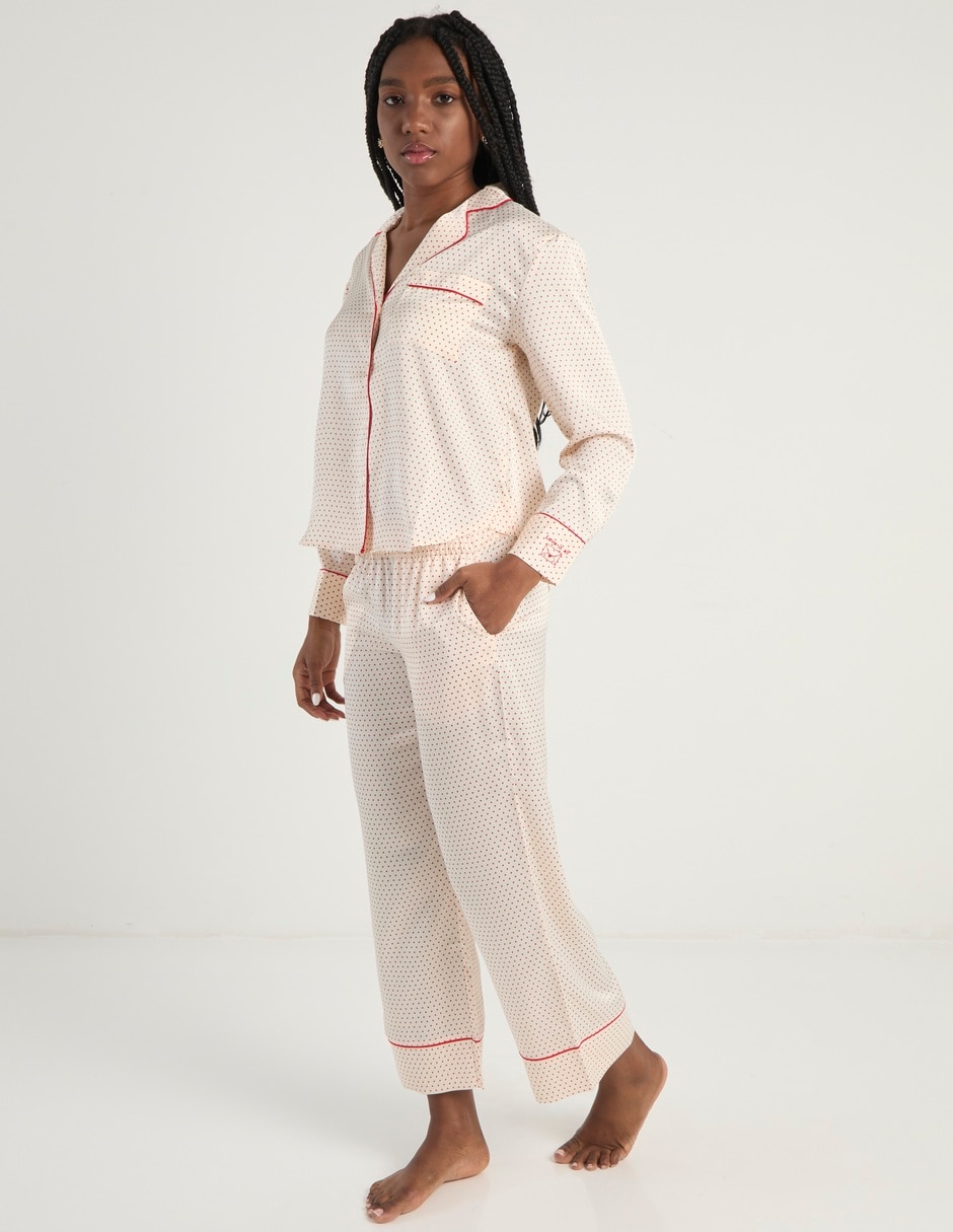Playera pijama estampado microprint para mujer 3