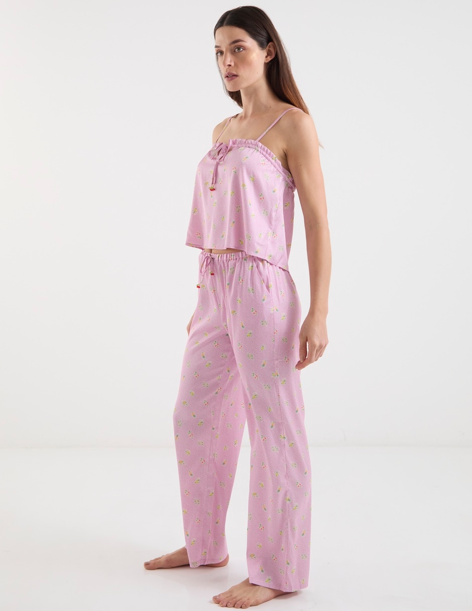 Pantalón pijama de algodón para mujer 2