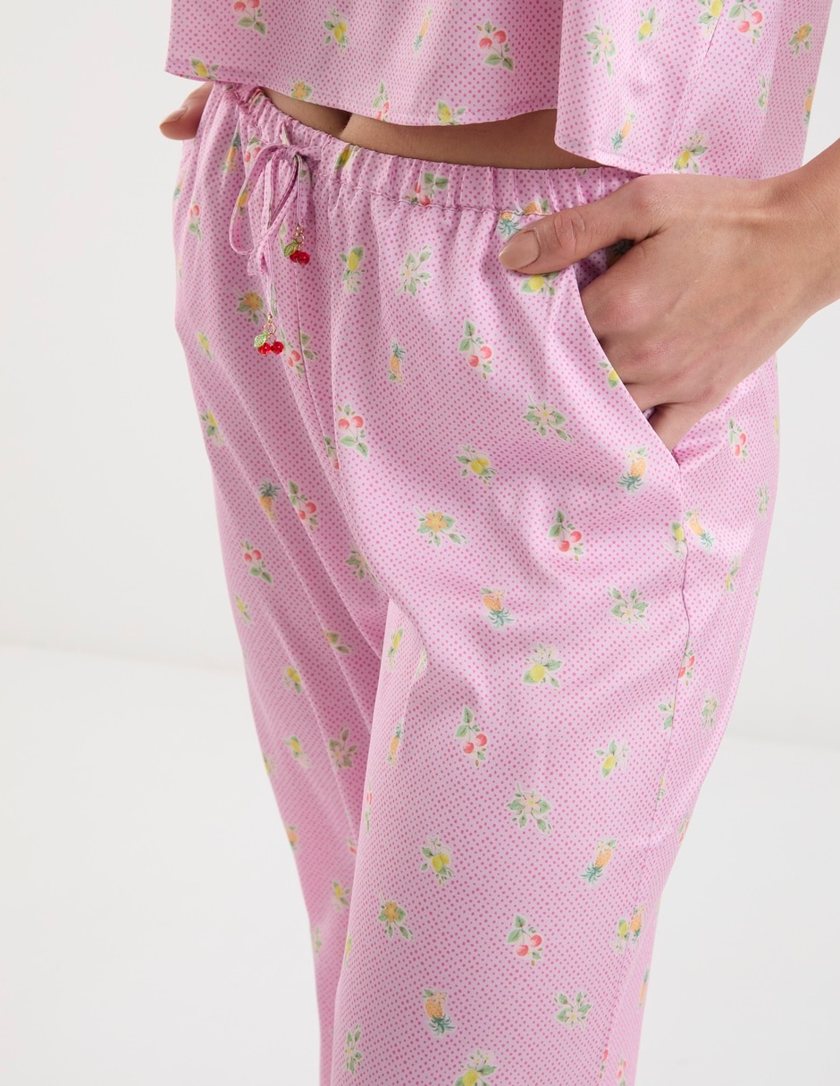 Pantalón pijama de algodón para mujer 4