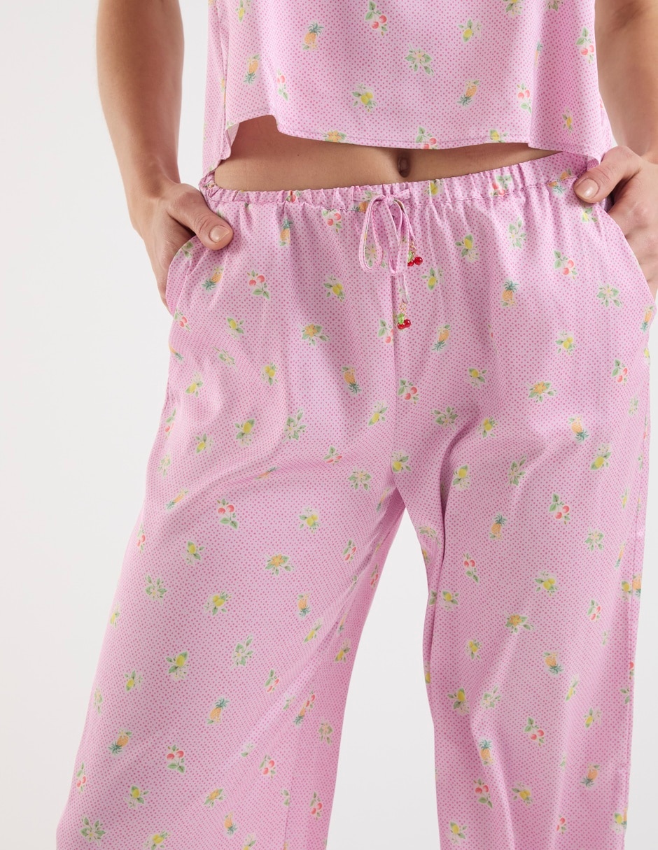 Pantalón pijama de algodón para mujer 7